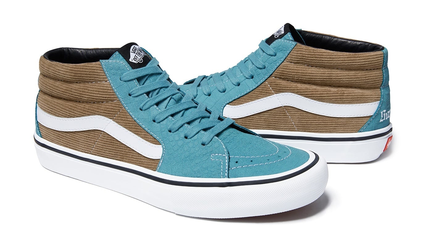 Supreme®/Vans® Crocodile Corduroy Sk8-Mid view 11
